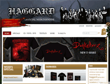 Tablet Screenshot of haggard-shop.de